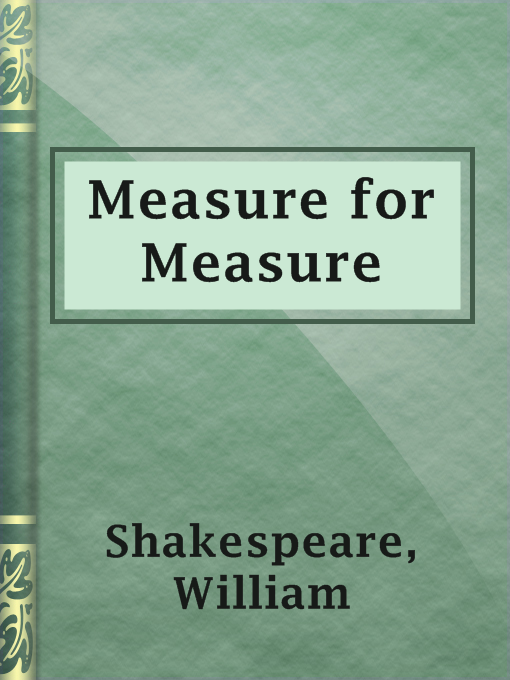 Title details for Measure for Measure by William Shakespeare - Wait list